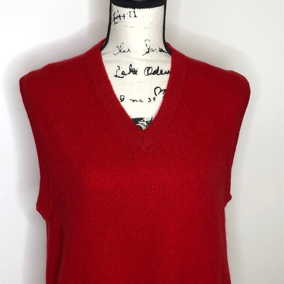 Men’s Vintage Woodstock Bernard Wool Sweater Vest - Picture 2 of 10